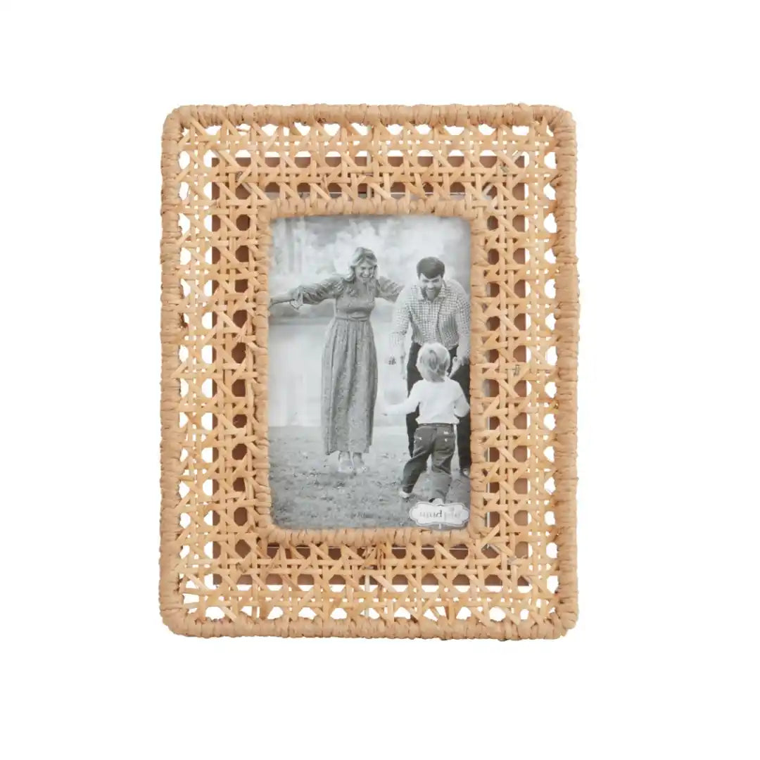 Mud Pie Small Woven Cane Frame