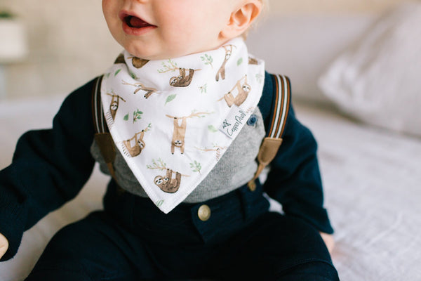 Copper Pearl Baby Bandana Bibs - Noah
