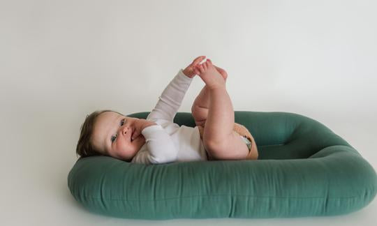 Snuggle Me Organic Bare Infant Lounger - Moss