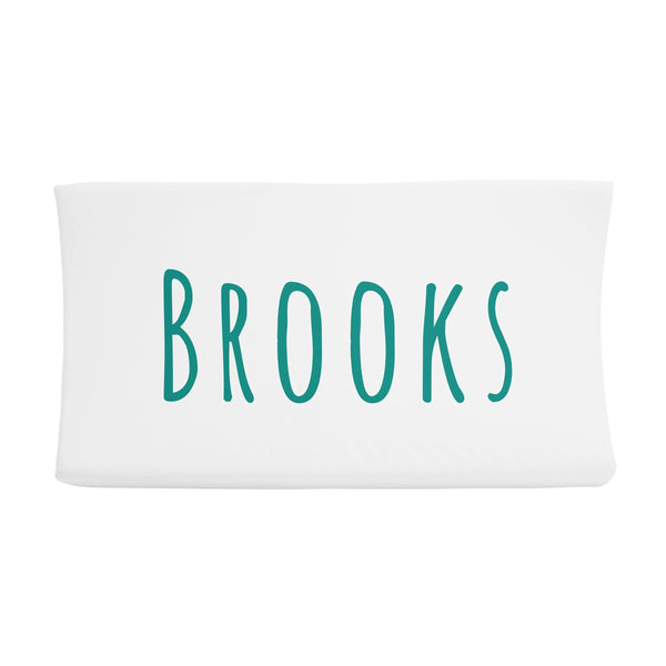 Sugar + Maple Changing Pad Cover - Centered Name