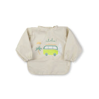 Saro Water Proof Bib with Sleeves- Aloha!
