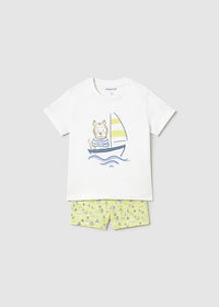 Mayoral Baby Swim Trunks and T-Shirt with Sun Protection II Dog