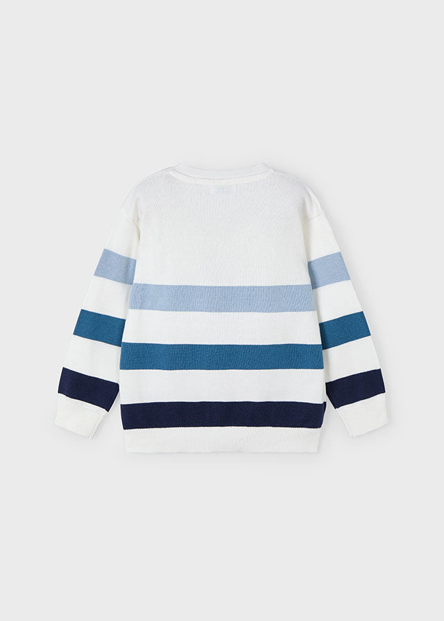 Mayoral Blue Striped Sweater