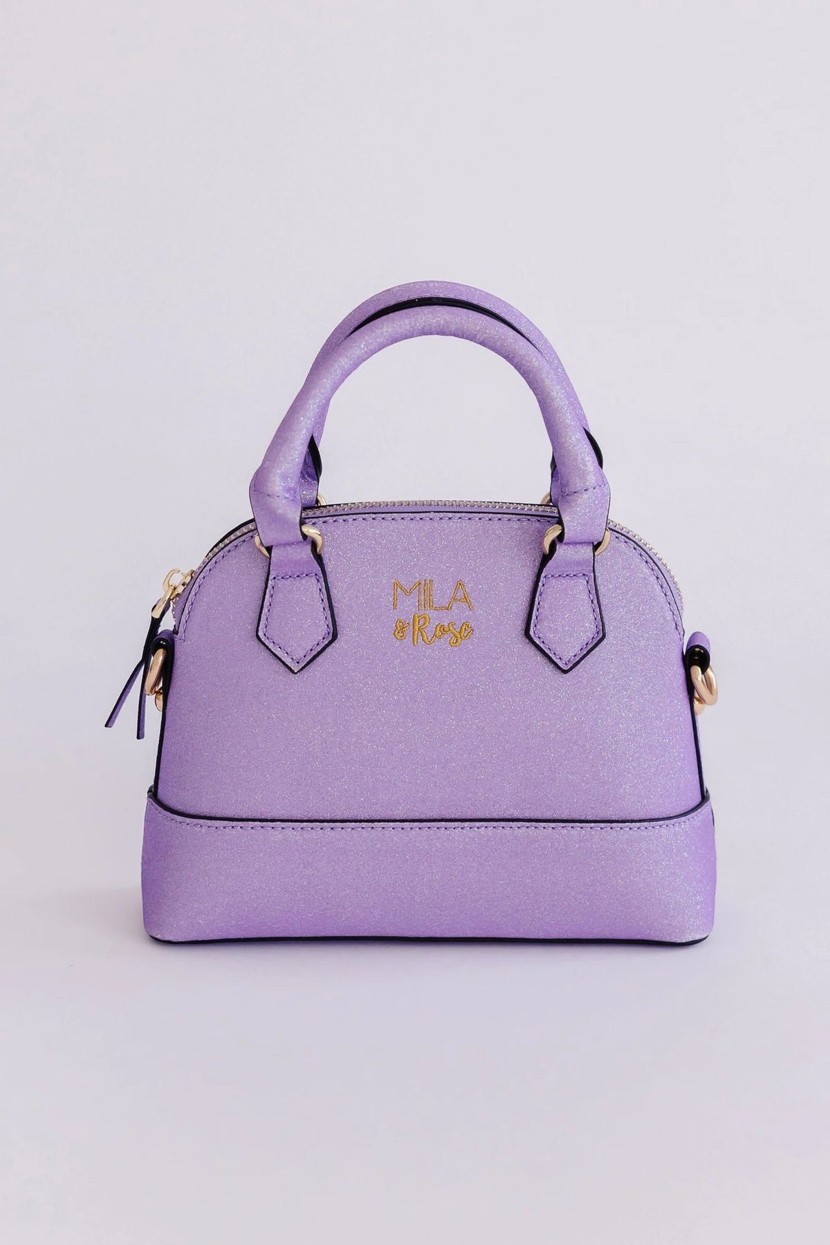 Mila & Rose Crossbody Purse- Lavender Glitter