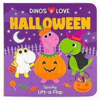 Dinos Love Halloween - Lift-a-Flap Board Book