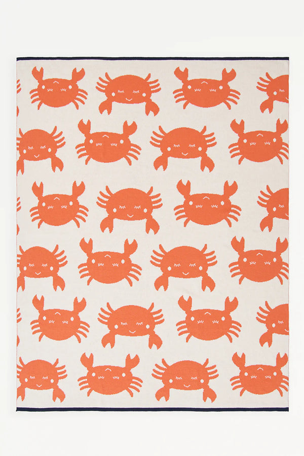 Batela Cotton blanket with crabs