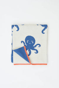 Batela Cotton blanket with octopuses