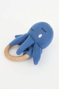 Batela Cotton and wood octopus rattle