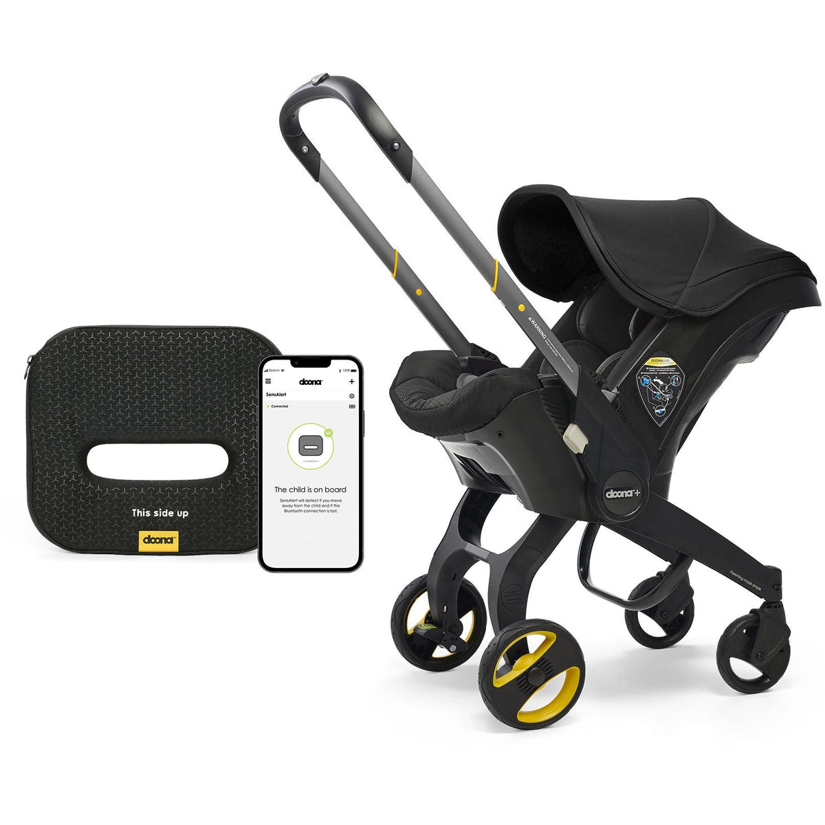 Doona Infant Car Seat + Stroller with Sensalert