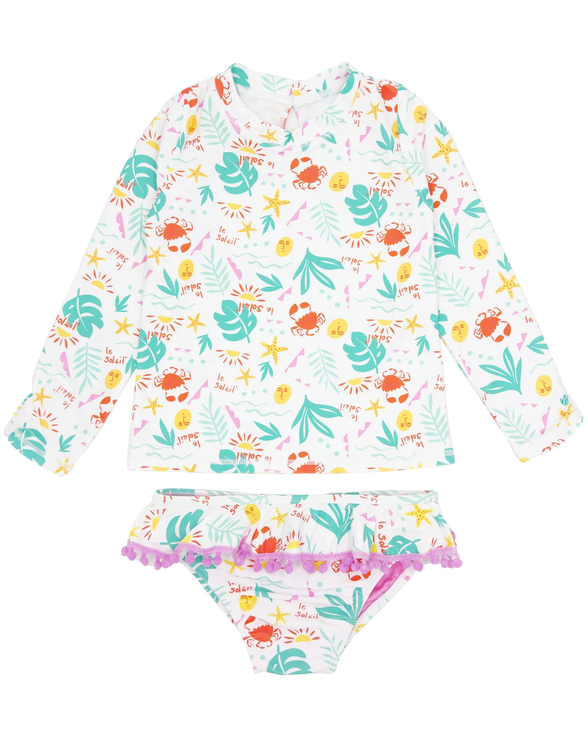 Feather 4 Arrow Sandy Toes Swim L/S Set