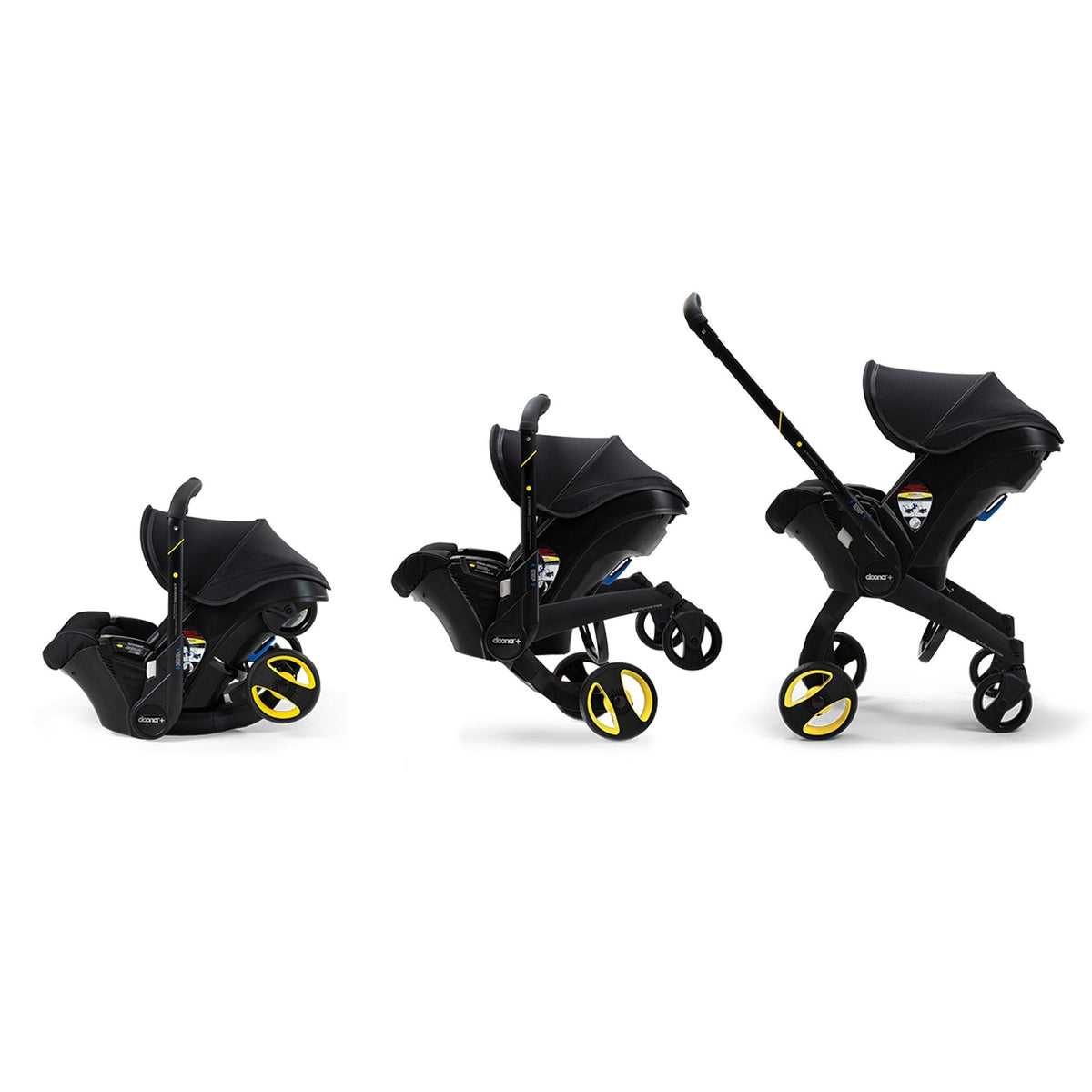 Doona Infant Car Seat Stroller + Essentials Bag | Midnight Special Edition