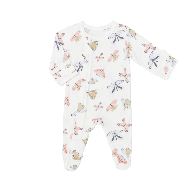 Coccoli  Zipper Footie- Butterfly