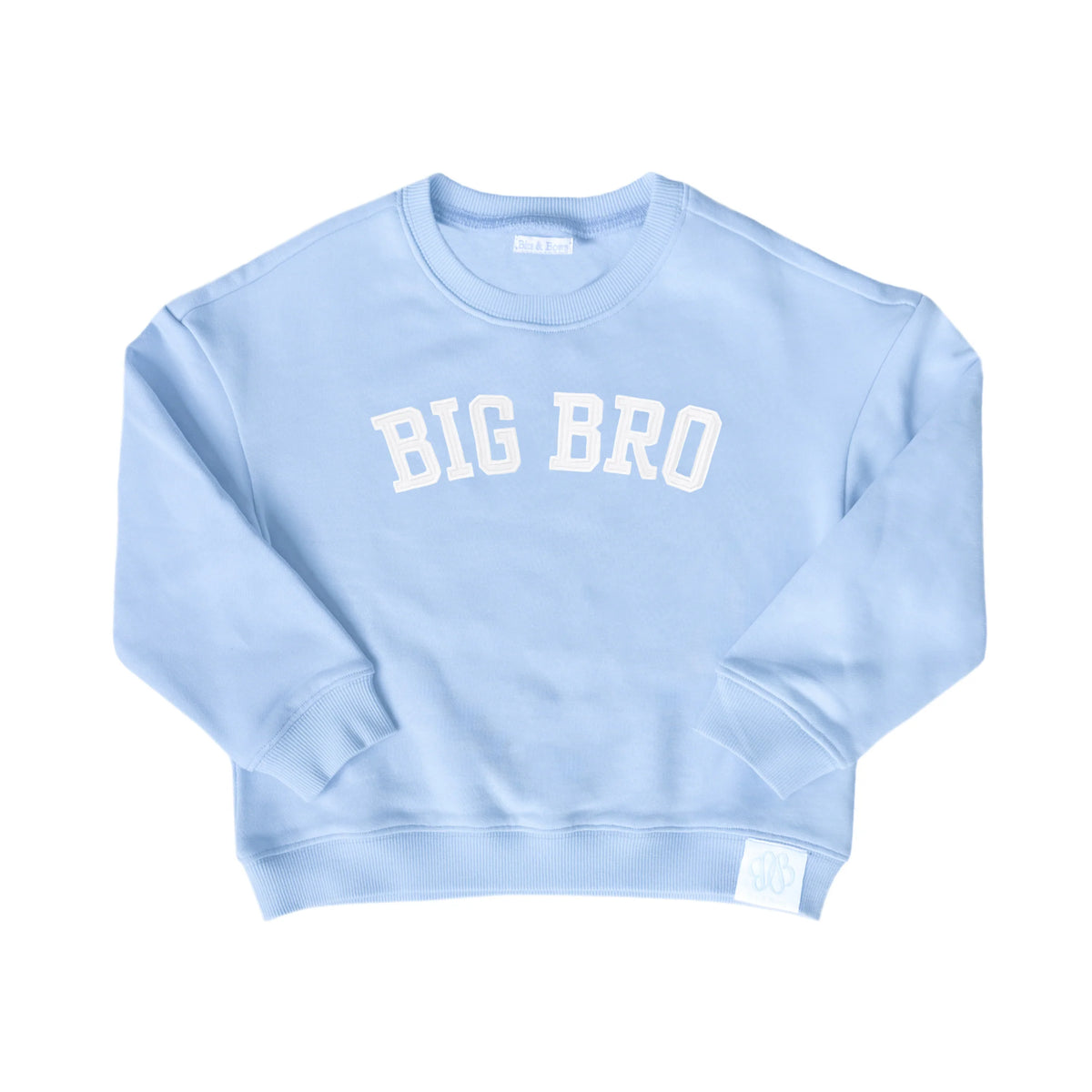 Bits and Bows Big Bro Sweatshirt-Blue