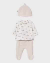 Mayoral Baby 3-Piece Gift Set with Hat