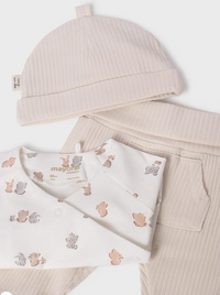 Mayoral Baby 3-Piece Gift Set with Hat