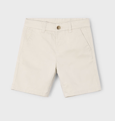 Mayoral Boy Chino Twill Shorts II Bone