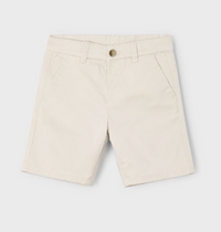 Mayoral Boy Chino Twill Shorts II Bone