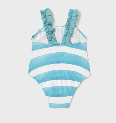 Mayoral Baby Striped and Floral Swimsuit