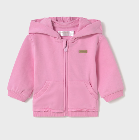 Mayoral Baby Hoodie with Zipper and Ears