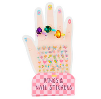 Mud Pie Rings and Nail Stickers
