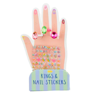 Mud Pie Rings and Nail Stickers