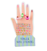 Mud Pie Rings and Nail Stickers