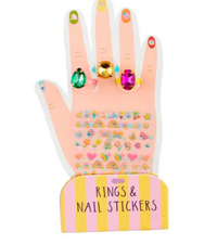Mud Pie Rings and Nail Stickers