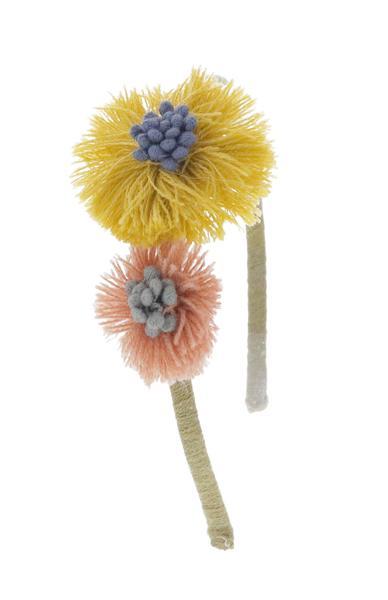 Doe A Dear Yarn Flower Headband- Mustard