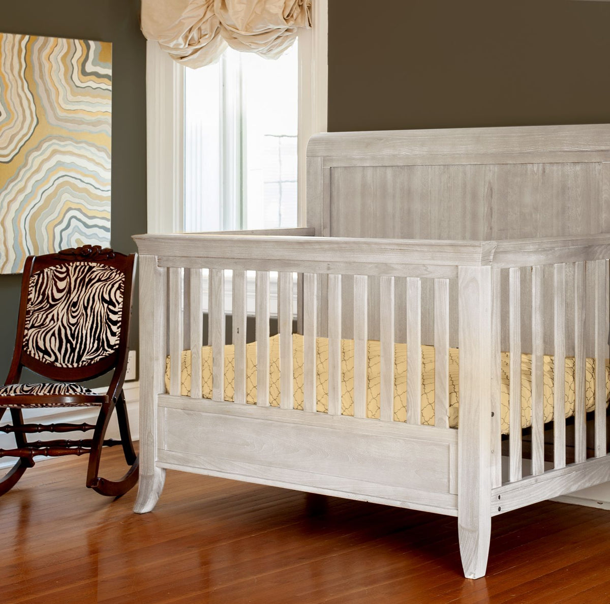 Milk Street Cameo Sleigh Convertible Crib