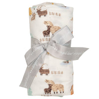 Angel Dear Alpaca Farm Swaddle Blanket
