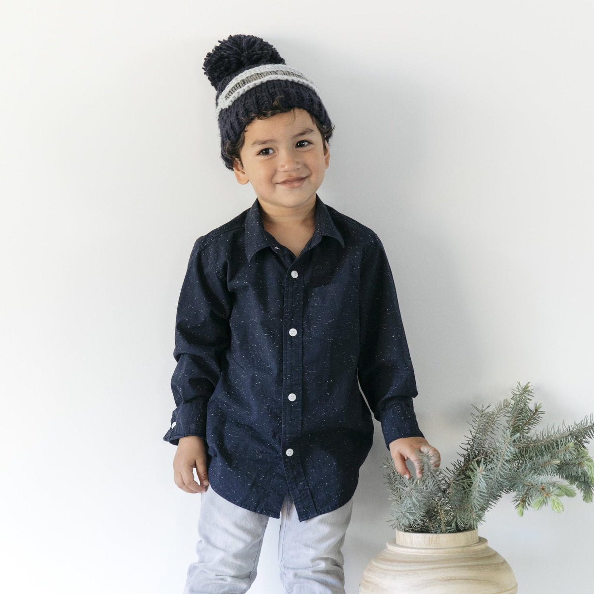 The Blueberry Hill Ski Goggles Beanie | Navy