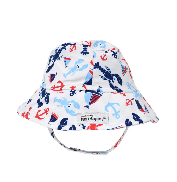 Flap Happy UPF 50+ Bucket Hat - E - Sunday Sails