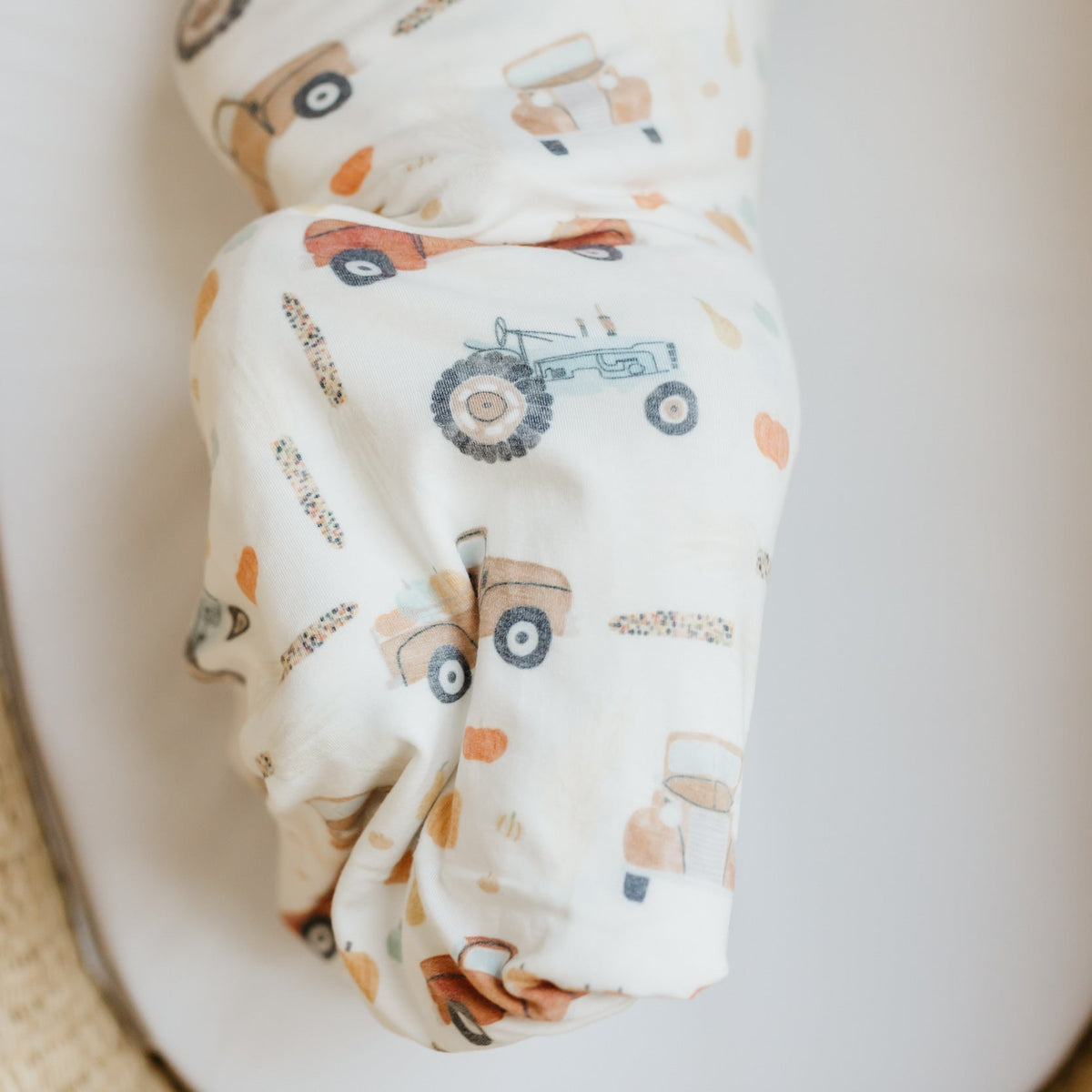 Copper Pearl Knit Swaddle Blanket | Hayride
