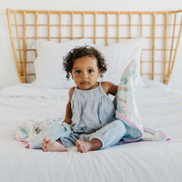 Copper Pearl Knit Swaddle Blanket | Whimsy