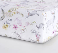 Oilo Jersey Crib Sheet - Fawn