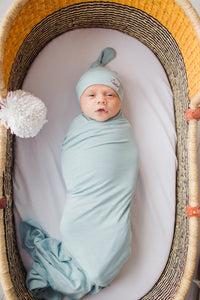 Copper Pearl Knit Swaddle Blanket - Sonny