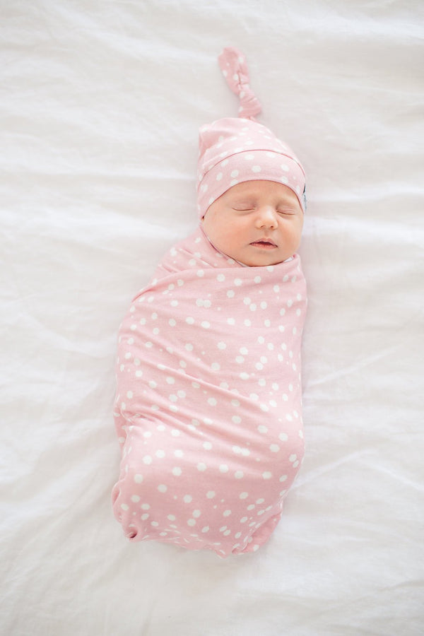Copper Pearl Top Knot Hat - Lucy