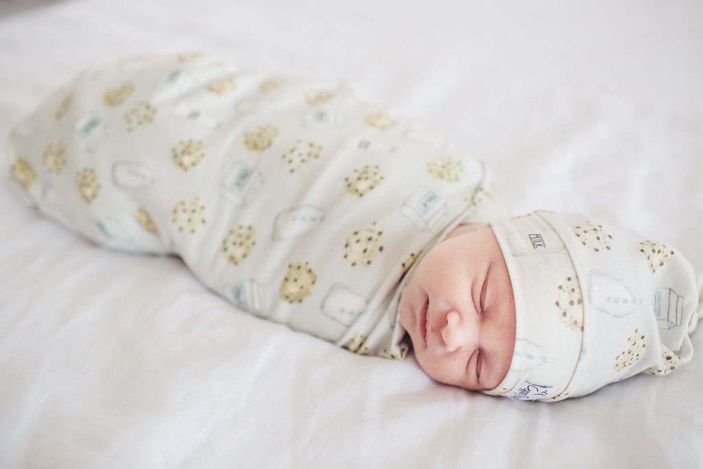 Copper Pearl Knit Swaddle Blanket - Chip