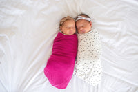 Copper Pearl Knit Swaddle Blanket - Berry
