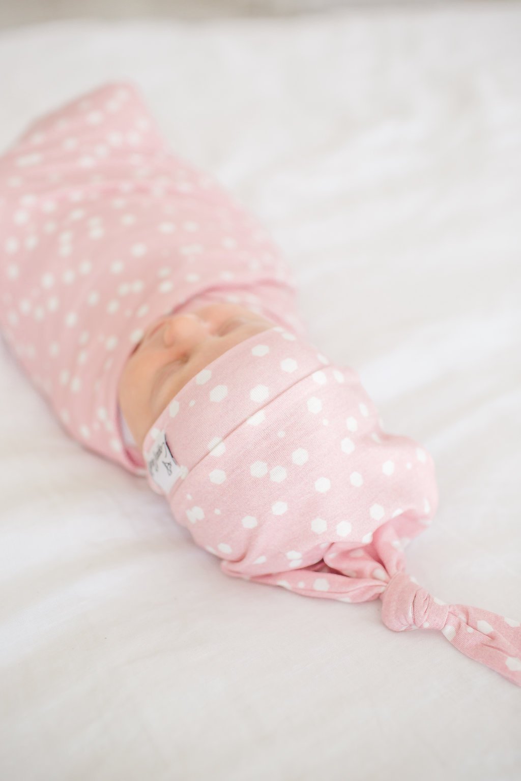 Copper Pearl Knit Swaddle Blanket - Lucy