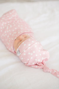 Copper Pearl Knit Swaddle Blanket - Lucy