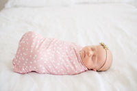 Copper Pearl Knit Swaddle Blanket - Lucy