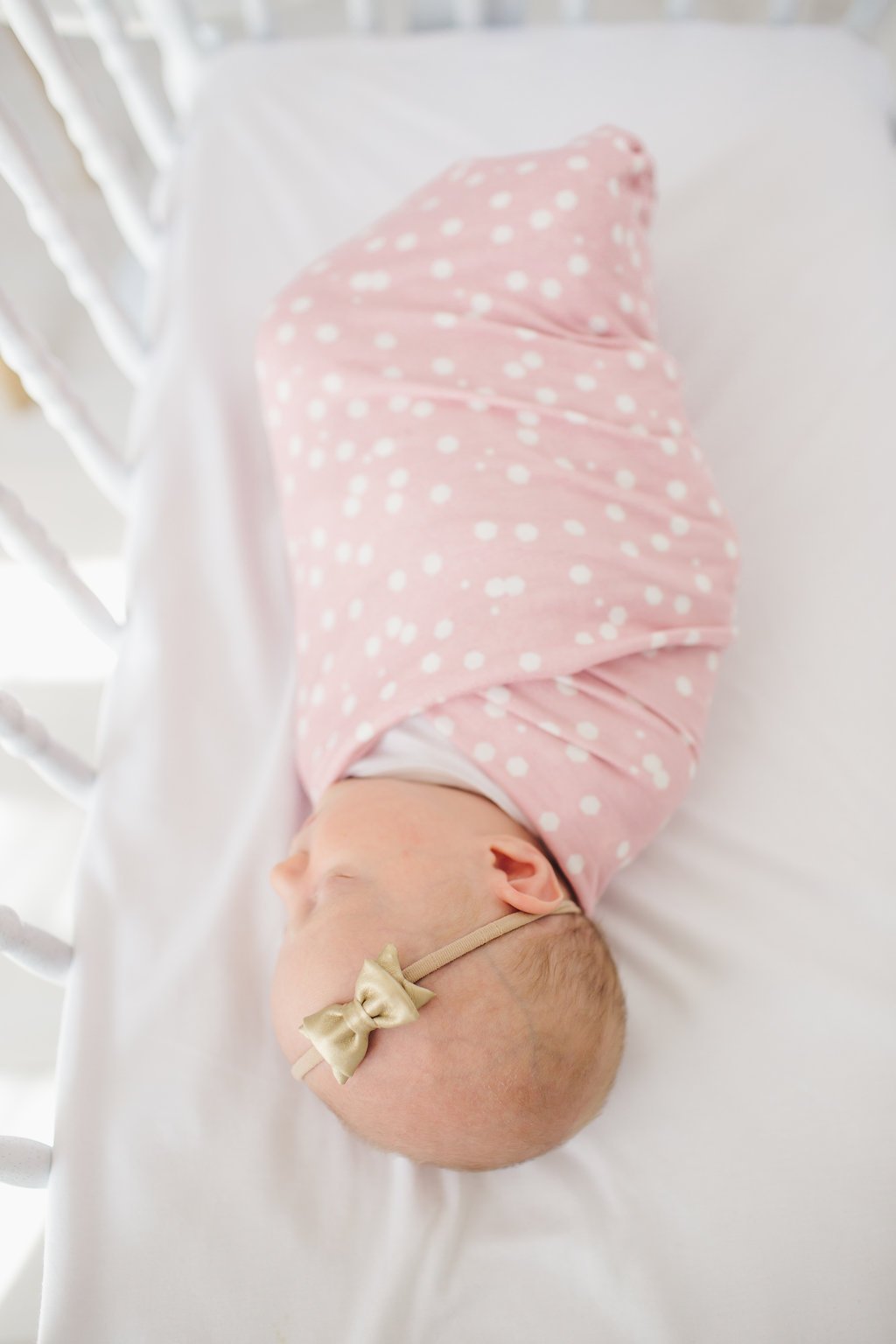 Copper Pearl Knit Swaddle Blanket - Lucy