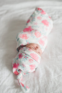 Copper Pearl Knit Swaddle Blanket - June