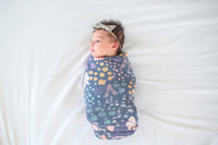 Copper Pearl Knit Swaddle Blanket - Meadow