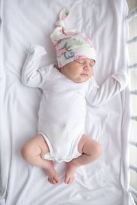 Copper Pearl Top Knot Hat - Grace