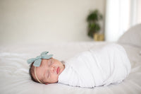 Copper Pearl Knit Swaddle Blanket - Dove