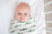 Copper Pearl Knit Swaddle Blanket - Pacific