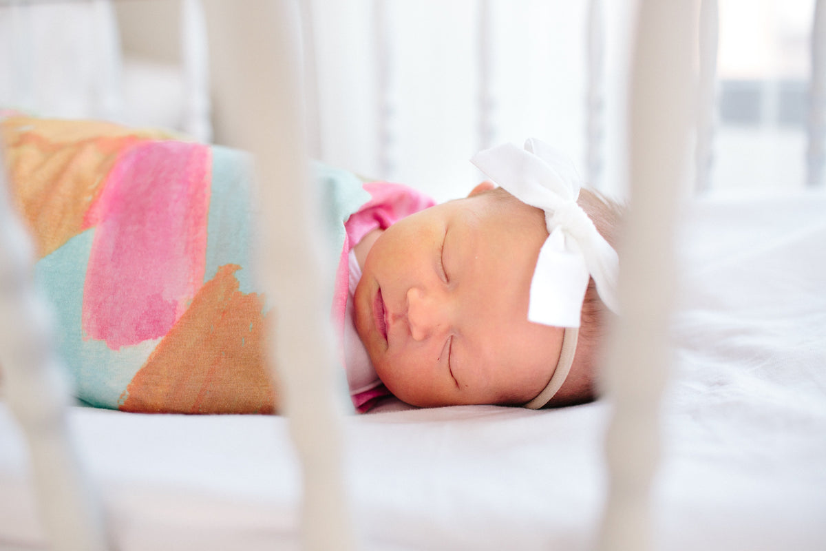 Copper Pearl Knit Swaddle Blanket - Monet