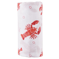 Little Hometown Heads and Tails Baby Muslin Swaddle Receiving Blanket